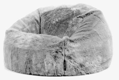 Arctic Wolf Icon Faux Fur Bean Bag Chair, HD Png Download, Free Download