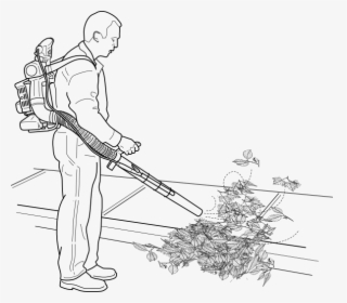 Transparent Blower Png - Drawings Of Leaf Blowers, Png Download, Free Download
