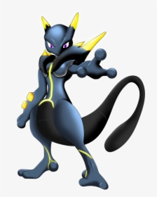 Mewtwo Transparent Dark - Mewtwo And Lucario Fusion, HD Png Download, Free Download