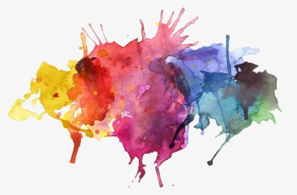 #ink #inksplatter #colourful #paint #spray #painting - Transparent Background Paint Splash, HD Png Download, Free Download
