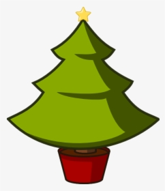 Christmas Tree Svg Clip Arts - Simple Cartoon Christmas Tree, HD Png Download, Free Download