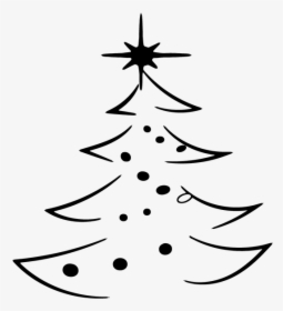 Christmas, Christmas Tree, Abstract, Fir Tree - Abstract Christmas Tree Black And White Png, Transparent Png, Free Download