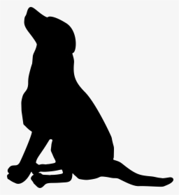 Dog Clip Art Silhouette Portable Network Graphics Cat - Sitting Dog Silhouette Png, Transparent Png, Free Download