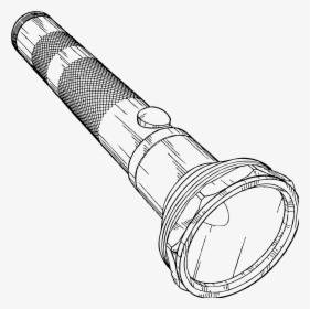 Flashlight Cliparts Png - Torch Black And White, Transparent Png, Free Download
