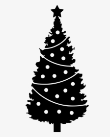 Christmas Tree - Black Pine Tree Icon, HD Png Download, Free Download