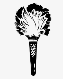 Torch Silhouette Clip Arts - Silhouette Holding Torch Transparent, HD Png Download, Free Download