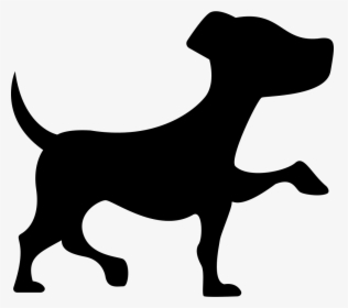 Dog,mammal,canidae,dog Breed,carnivore,clip Art,dachshund,rare - Silhouette Dog With Paw Up, HD Png Download, Free Download