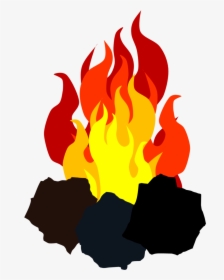 Clip Art Fire Illustrations - Coal Fire Clipart, HD Png Download, Free Download