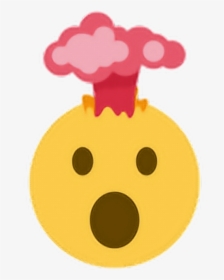 Explode Brain Volcano Shocked - Mind Blown Emoji Twitter, HD Png Download, Free Download