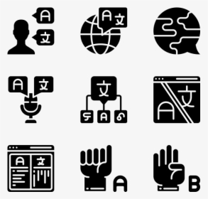 Language - Icons Shopping Png, Transparent Png, Free Download