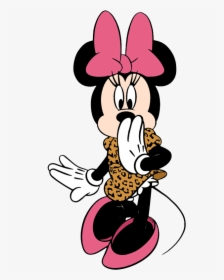 Transparent Minnie Bebe Png - Minnie Mouse Leopard Print, Png Download, Free Download