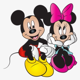 Mickey And Minnie Mouse Free Png Clip Art Image - Mickey Mouse Y Minnie Png, Transparent Png, Free Download
