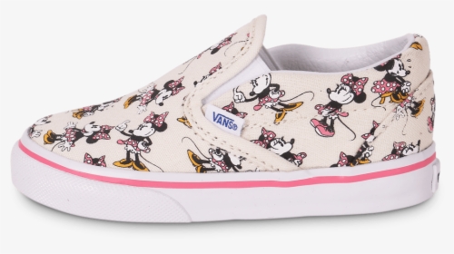 Disney Minnie Bébé Slip Vans On Classic Chaussures - Vans Toddler Girls, HD Png Download, Free Download