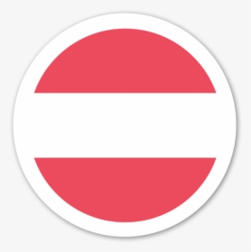 Austria Flag Sticker - Template Sticker Bulat, HD Png Download, Free Download