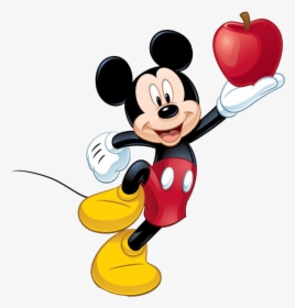 Mickey Mouse Png - Mickey Mouse Apple Clipart, Transparent Png, Free Download