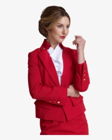 Virgin Atlantic Female Uniform - Tuxedo, HD Png Download, Free Download