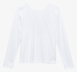 V Back Longsleeve White - Long-sleeved T-shirt, HD Png Download, Free Download