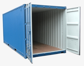 Blue Shipping Container Transparent Background - Shipping Container Png, Png Download, Free Download