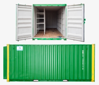 Green,shipping Container,shed,freight Transport - Green Shipping Container Png, Transparent Png, Free Download