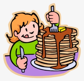 Join Us For A Family Pancake Breakfast Nov - Eating Breakfast Clipart, HD Png Download, Free Download