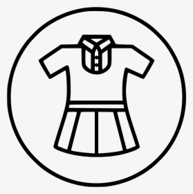 Transparent Girl Symbol Png - Drawing Of School Uniform, Png Download, Free Download