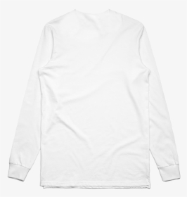 White Long Sleeve Shirt Back, HD Png Download, Free Download