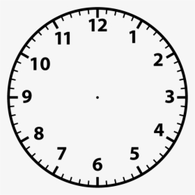Clock Template Png - Blank Analogue Clock Face, Transparent Png, Free Download