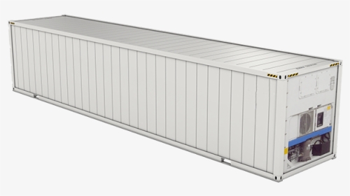12m= 40′ Reefer Container - White Shipping Container Png, Transparent Png, Free Download