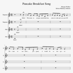 Transparent Pancake Breakfast Png - Sheet Music, Png Download, Free Download