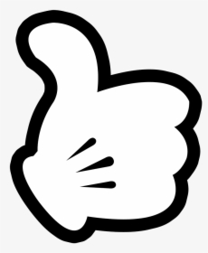 Thumb Up Mickey"s Hand - Mickey Mouse Thumbs Up, HD Png Download, Free Download