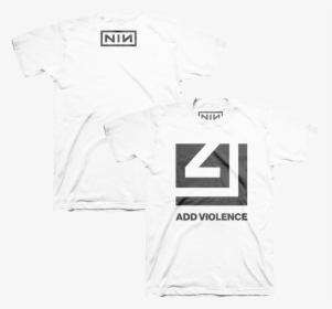 Add Violence Cutout White Tee - T Shirt, HD Png Download, Free Download
