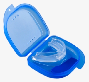 Anti Snoring Mouthpiece In Blue Container - Snoring, HD Png Download, Free Download