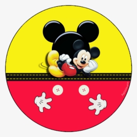 Clip Art Convites Digitais Simples Kit - Toppers Para Imprimir Mickey, HD Png Download, Free Download