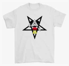 Reversed Pentagram As Above So Below Illuminati Mickey - Supreme X Louis Vuitton T Shirt, HD Png Download, Free Download