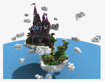 Fantasy Cloud Castle Spawn/hub Colorful - Tree, HD Png Download, Free Download