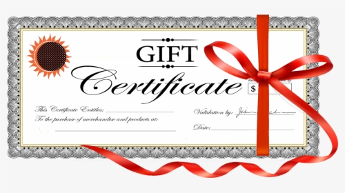 Transparent Gift Certificate Template Png - $20 Gift Certificate Template, Png Download, Free Download
