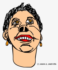 Woman"s Face Underneath Reference Created By Cartoonist - Cartoon, HD Png Download, Free Download
