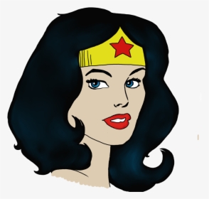 Wonder Woman Png - Wonder Woman Head Cartoon, Transparent Png, Free Download