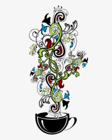 Colorful Coffee Png, Transparent Png, Free Download