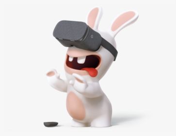 Rabbid With Vr Goggles - Rabbids Ubisoft Png, Transparent Png, Free Download