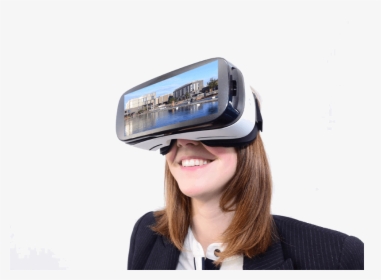 Woman Vr Headset Png, Transparent Png, Free Download