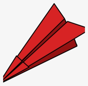 Paper Airplane Clipart Plane Folded Dart Free Vector - Fold Paper Airplane Png, Transparent Png, Free Download