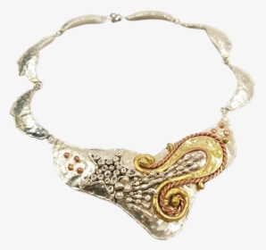 Vintage Mixed Metal Mexican Celestial Choker Shooting - Necklace, HD Png Download, Free Download