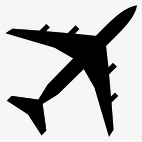 Free Stencils For Airplanes - Airplane Silhouette, HD Png Download, Free Download