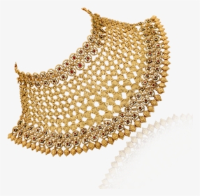 Fabulous Royal Gold Choker Necklace - Gold Choker Necklace Png, Transparent Png, Free Download