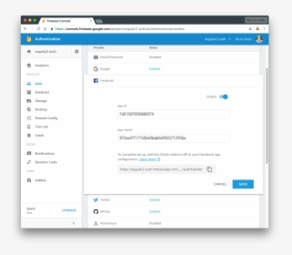 Firebase Authentication Change Auth Domain, HD Png Download, Free Download