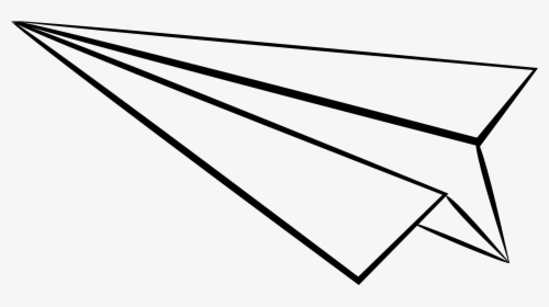 Paper Airplane Clipart - Line Art, HD Png Download, Free Download