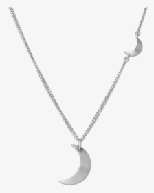 Combination Of Half Moon Necklace And Half Moon Pendant"  - Png Transparent Moon Necklace, Png Download, Free Download