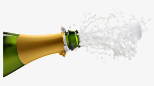 Transparent Champagne Bottle Png - Champagne Explosion Transparent, Png Download, Free Download