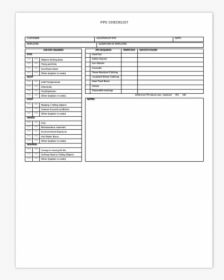 Personal Protective Equipment Checklist Ontario, HD Png Download, Free Download